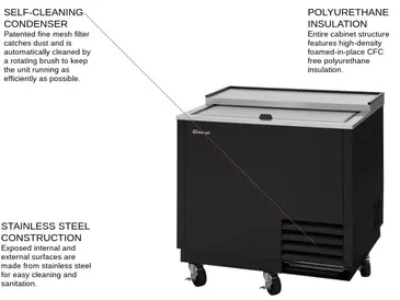 TBC-36SB-GF-N Glass Chiller & Froster