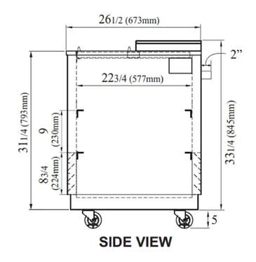 TBC-50SB-GF-N Super Deluxe Glass Chiller & Froster