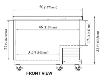 TBC-50SB-GF-N Super Deluxe Glass Chiller & Froster