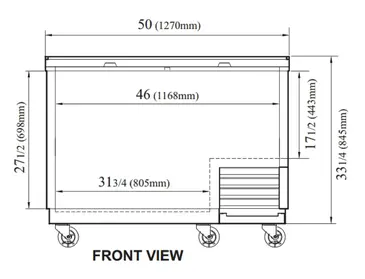 Turbo Air TBC-50SD-GF-N Super Deluxe Glass Chiller & Froster