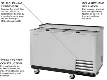 Turbo Air TBC-50SD-GF-N Super Deluxe Glass Chiller & Froster