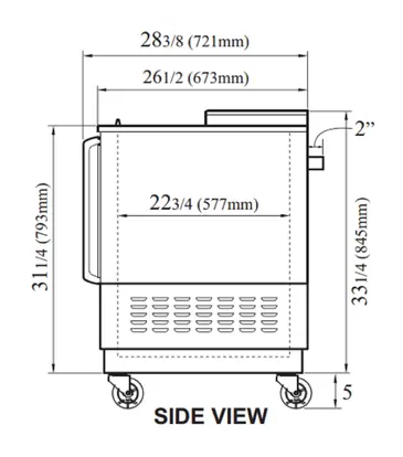 TBC-65SB-N6 Bottle Cooler