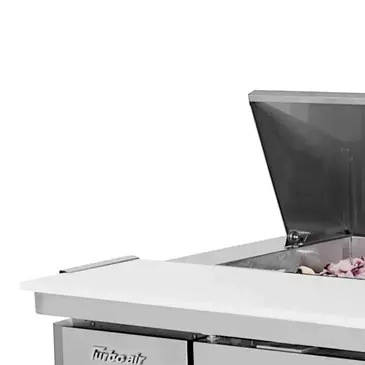 Turbo Air JST-60-N 59'' 2 Door Counter Height Refrigerated Sandwich / Salad Prep Table with Standard Top