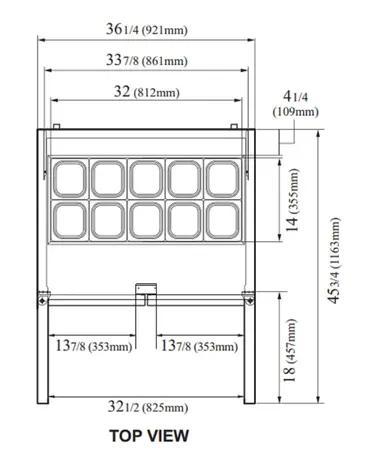 Turbo Air MST-36-N6 36.25'' 2 Door Counter Height Refrigerated Sandwich / Salad Prep Table with Standard Top