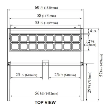 Turbo Air MST-60-N 60.25'' 2 Door Counter Height Refrigerated Sandwich / Salad Prep Table with Standard Top