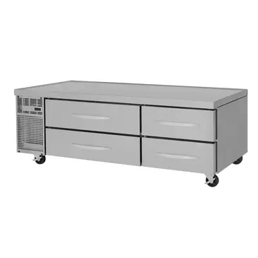 Turbo Air PRCBE-72R-N 72" 4 Drawer Refrigerated Chef Base with Insulated Top - 115 Volts