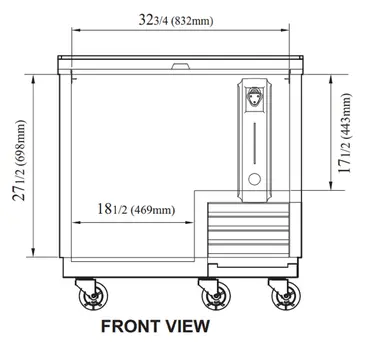 Turbo Air TBC-36SB-N6 Bottle Cooler