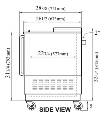 Turbo Air TBC-50SB-N6 Bottle Cooler