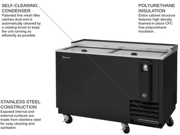 Turbo Air TBC-50SB-N6 Bottle Cooler