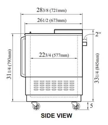 Turbo Air TBC-80SB-N Bottle Cooler