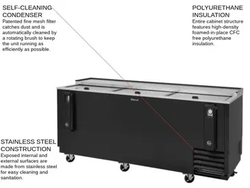 Turbo Air TBC-80SB-N Bottle Cooler