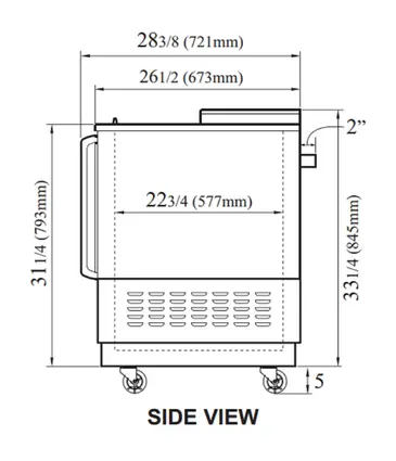 Turbo Air TBC-95SB-N Bottle Cooler