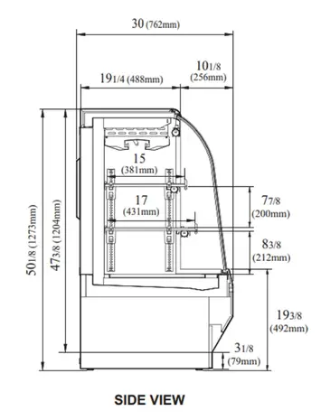 Turbo Air TCDD-36H-W(B)-N Deli Case