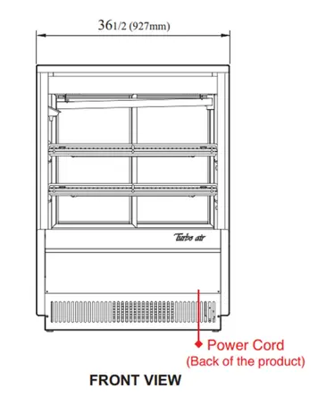 Turbo Air TCDD-36H-W(B)-N Deli Case