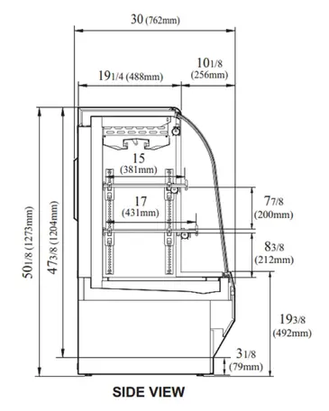 Turbo Air TCDD-48H-W(B)-N Deli Case