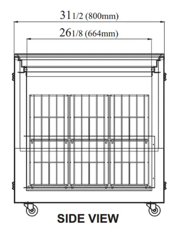 Turbo Air TFS-20F-N Top Open Island Freezer