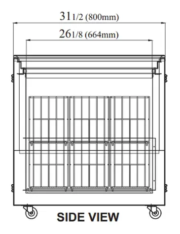 Turbo Air TFS-25F-N Top Open Island Freezer