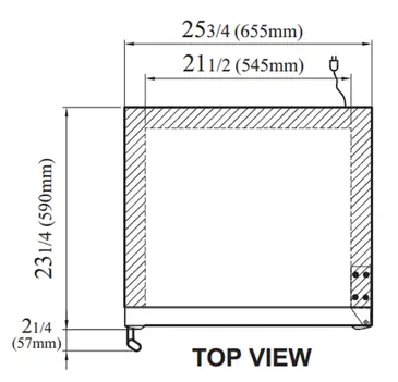 Turbo Air TGM-10SD-N6 25.75'' White 1 Section Swing Refrigerated Glass Door Merchandiser