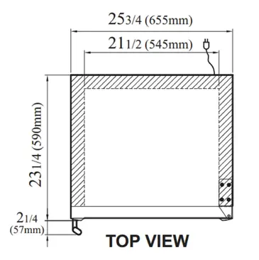 Turbo Air TGM-12SD-N6 25.75'' Black 1 Section Swing Refrigerated Glass Door Merchandiser