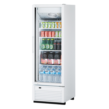 Turbo Air TGM-23SDH-N6 27'' White 1 Section Swing Refrigerated Glass Door Merchandiser