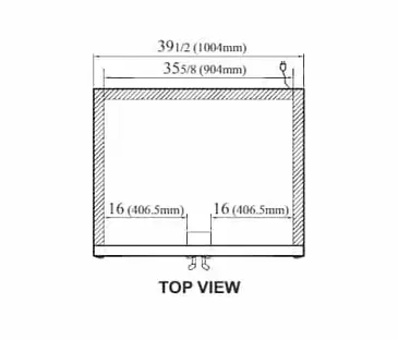 Turbo Air TGM-35SD-N 39.5'' White 2 Section Swing Refrigerated Glass Door Merchandiser