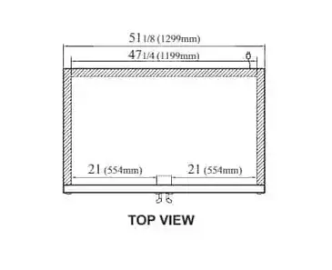 Turbo Air TGM-47SD-N 51.13'' Black 2 Section Swing Refrigerated Glass Door Merchandiser