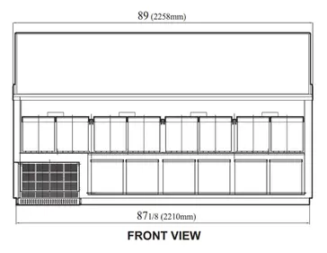 Turbo Air TIDC-91W-N Ice Cream Dipping Cabinet