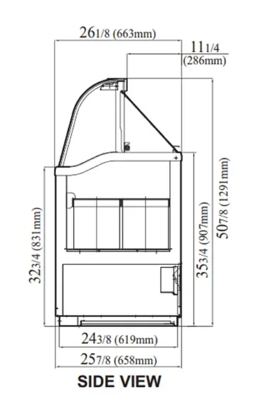 Turbo Air TIDC-91W-N Ice Cream Dipping Cabinet