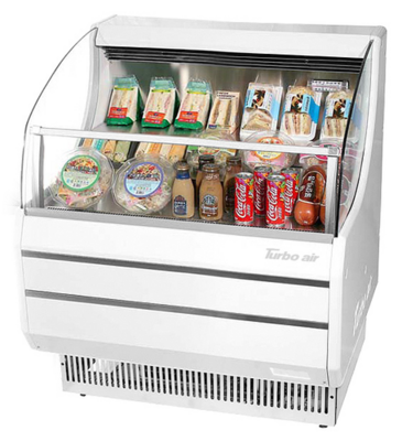 Turbo Air TOM-30SW(B)-N Horizontal Open Display Merchandiser