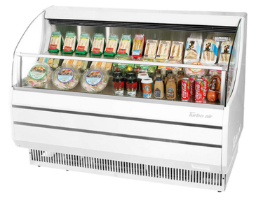 Turbo Air TOM-50SW(B)-N Horizontal Open Display Merchandiser