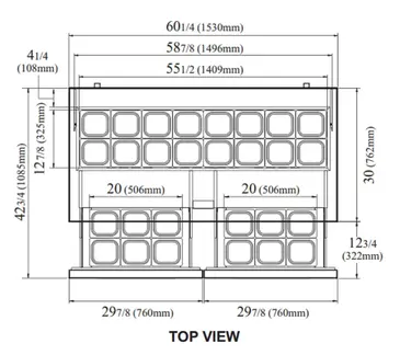 Turbo Air TST-60SD-D4-N 60.25'' 4 Drawer Counter Height Refrigerated Sandwich / Salad Prep Table with Standard Top