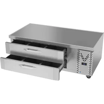 Victory Refrigeration CBR60HC 60" 2 Drawer Refrigerated Chef Base with Marine Edge Top - 115 Volts