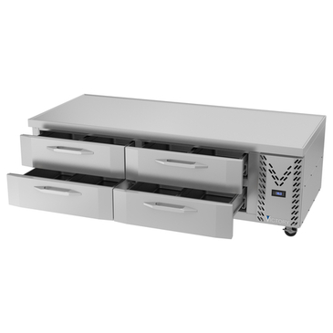 Victory Refrigeration CBR72HC 72" 4 Drawer Refrigerated Chef Base with Marine Edge Top - 115 Volts