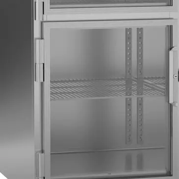 Victory Refrigeration FSA-2D-S1-HG-HC 52.13'' 46.5 cu. ft. Top Mounted 2 Section Glass Half Door Reach-In Freezer