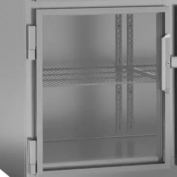 Victory Refrigeration FSA-3D-S1-HG-HC 77.75'' 70.1 cu. ft. Top Mounted 3 Section Glass Half Door Reach-In Freezer