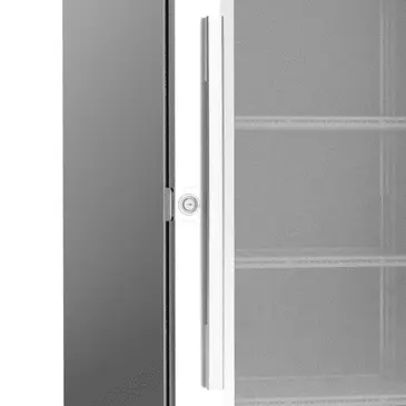 Victory Refrigeration LSR27HC-1 30.00'' Silver 1 Section Swing Refrigerated Glass Door Merchandiser