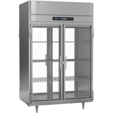 Victory Refrigeration RS-2D-S1-PT-G-HC 52.13'' 48.0 cu. ft. 2 Section Glass Door Pass-Thru Refrigerator