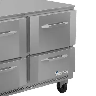 self-closing drawers with low profile handles