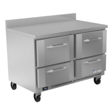 Victory Refrigeration VWFD60HC-4 60.00'' 4 Drawer Counter Height Worktop Freezer with Front Breathing Compressor - 14.36 cu. ft.