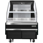 Everest Refrigeration EOMH-36-B-35-T 37.25'' Air Curtain Open Display Merchandiser with