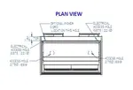 Federal Industries ITR3634 Italian Glass Refrigerated Counter Display Case